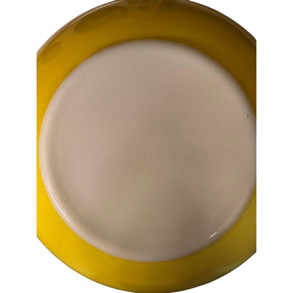 Vintage Pyrex Yellow Mixing Bowl 4 Qt 404 Primary Color Milk Glass 10.5" Large - Picture 4 of 8